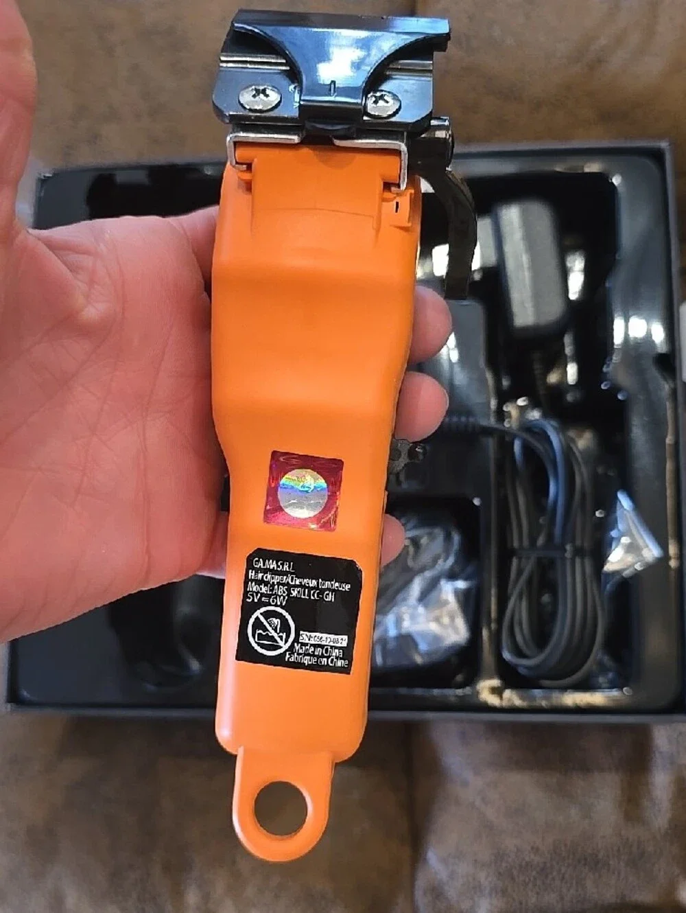 Absolute Skill GBS Cordless Hair Clipper — Black and Yellow